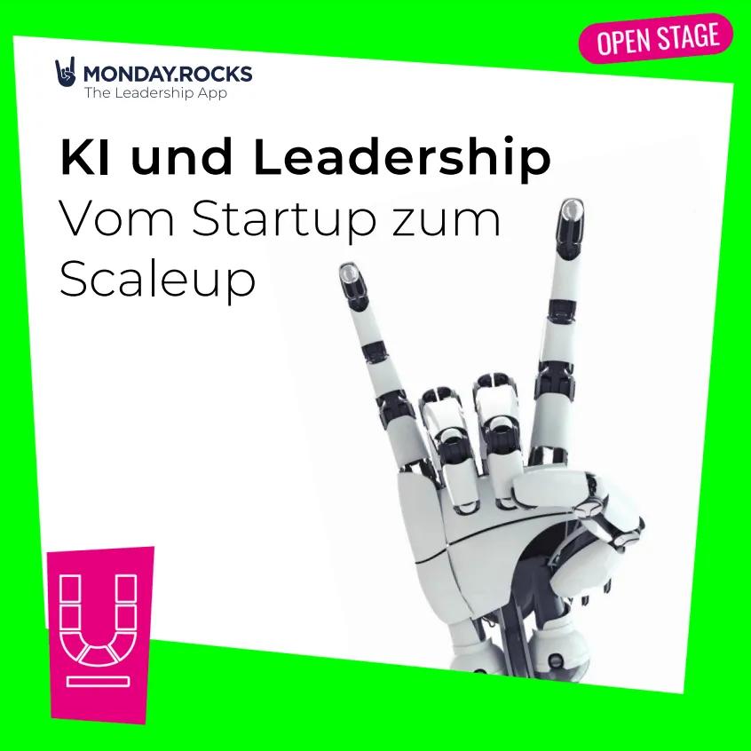 Banner des Events KI und Leadership - Vom Startup zum Scaleup