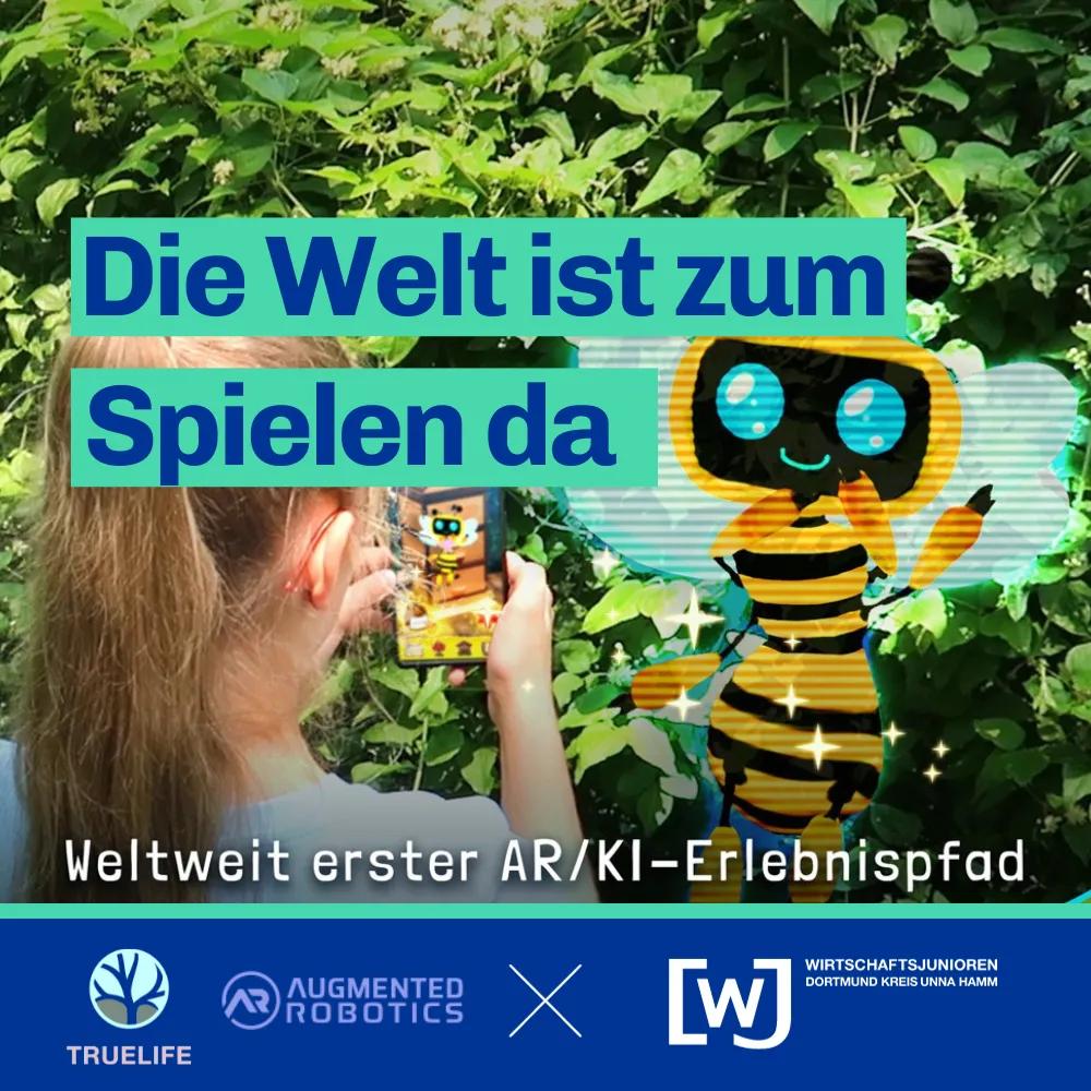 "Biene Sum Sum" - Erlebnispfad: Deutschlands erster KI-unterstützter AR-Erlebnispfad in Leverkusen