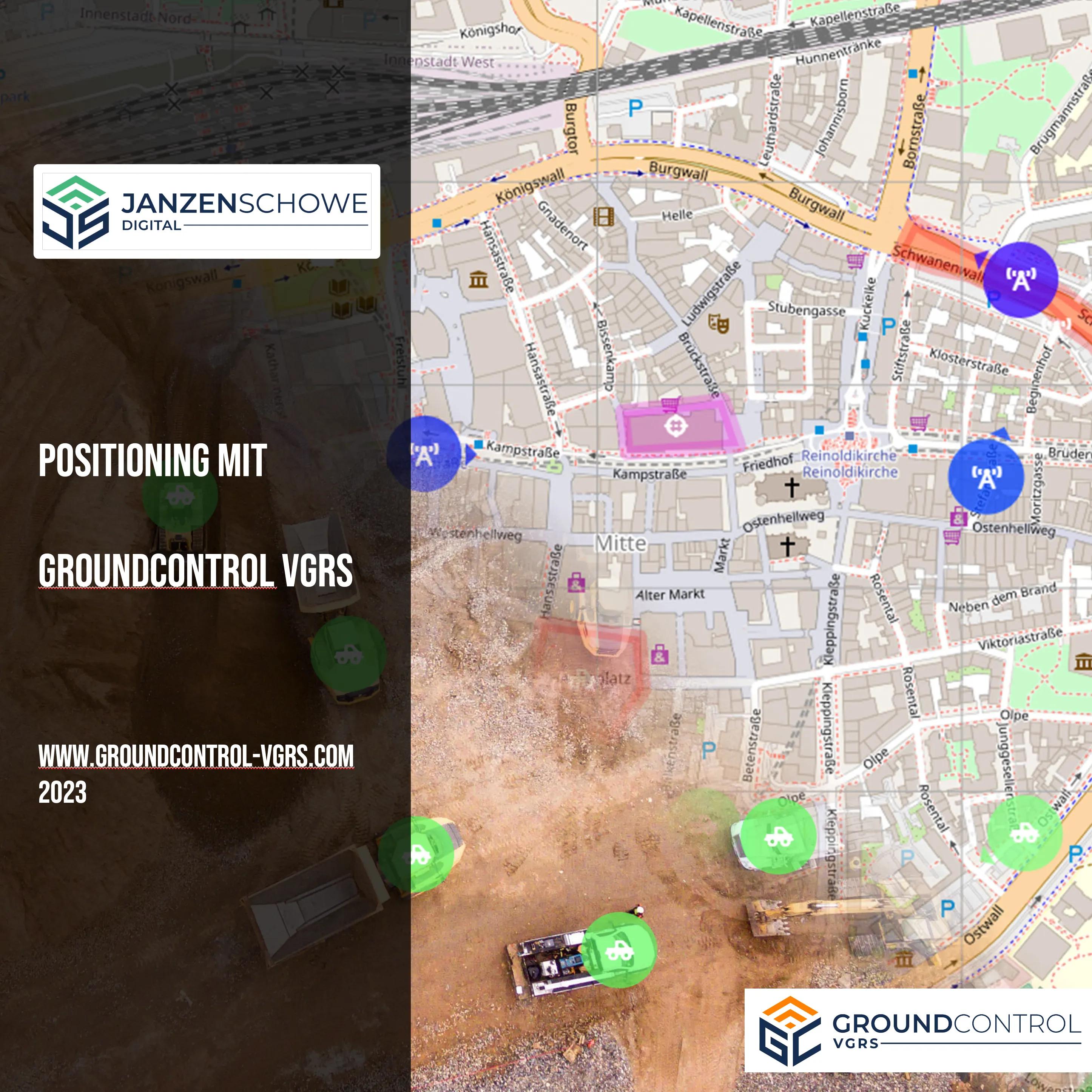 Banner des Events Indoor- und Outdoor-Positioning mit GroundControl VGRS